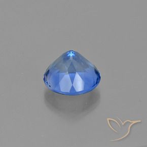 11.73カラットの天然明るいブルー色が変わるフローライト、ラウンド、VS