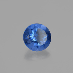 10.61カラットの天然バイオレットブルー色が変わるフローライト、ラウンドカット、VVS-VS