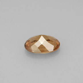 1.37カラットの天然ゴールドブラウンからオレンジカラーチェンジガーネット、オーバルカット、VS