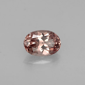0.59カラットの天然ピンクがかったローズ〜レッドピンクカラーチェンジガーネット（5.9×4.1 mm・オーバルカット）