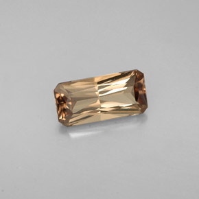 1.44カラットの天然ゴールドブラウンからオレンジカラーチェンジガーネット、エメラルドカット、VS