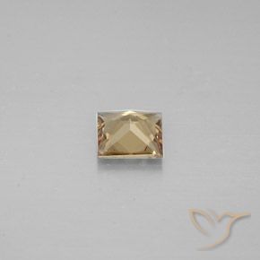 0.51カラットの天然ゴールドブラウンカラーチェンジガーネット、四角形、VVS-VS
