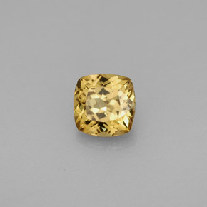 0.76カラットの天然ゴールドブラウンからオレンジカラーチェンジガーネット、クッションカット、VS