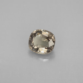 1.30カラットの天然緑ががかったブラウンからレッドピンクカラーチェンジガーネット、クッションカット、VS