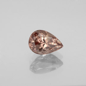 1.10カラットの天然ゴールドブラウンからオレンジカラーチェンジガーネット、洋梨の形、VS