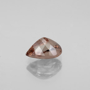 1.10カラットの天然ゴールドブラウンからオレンジカラーチェンジガーネット、洋梨の形、VS