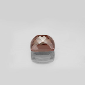 3.65カラットの天然茶色がかったローズからレッドカラーチェンジガーネット、クッションカット、VVS-VS