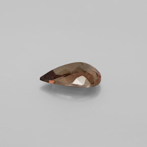 2.01カラットの天然ゴールドブラウンからオレンジカラーチェンジガーネット、洋梨の形、VS