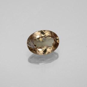 1.48カラットの天然ライトブラウンカラーチェンジガーネット（8×6.1 mm・オーバルカット）