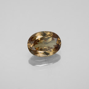 1.55カラットの天然ゴールドブラウンからオレンジカラーチェンジガーネット、オーバルカット、VS