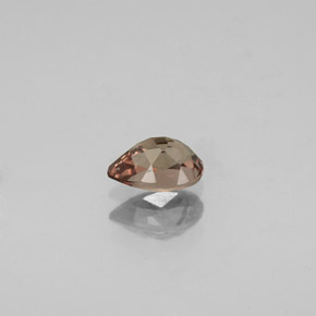 0.60カラットの天然ピンクがかったローズ〜レッドオレンジカラーチェンジガーネット（6.1×4 mm・洋梨の形）