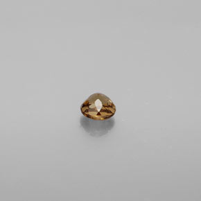 0.43カラットの天然ゴールデンブラウン〜オレンジカラーチェンジガーネット（4.13 mm・ラウンドカット）