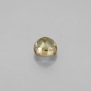 0.47カラットの天然ゴールデンブラウン〜オレンジカラーチェンジガーネット（4.1×4.1 mm・クッションカット）