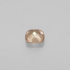 0.51カラットの天然ゴールドブラウンからオレンジカラーチェンジガーネット、クッションカット、VS