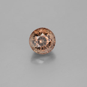 1.30カラットの天然ゴールドブラウンからオレンジカラーチェンジガーネット、ラウンドカット、VVS