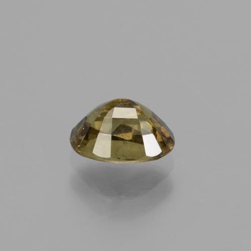 0.96カラットの天然ダークブラウンカラーチェンジガーネット（6.6×4.6 mm・オーバルカット）