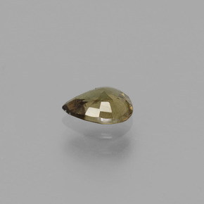 0.73カラットの天然グリーンからレッドピンクカラーチェンジガーネット、洋梨の形、VS