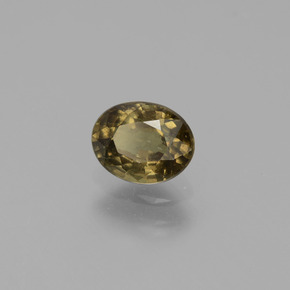 1.04カラットの天然グリーンからレッドピンクカラーチェンジガーネット、オーバルカット、VS