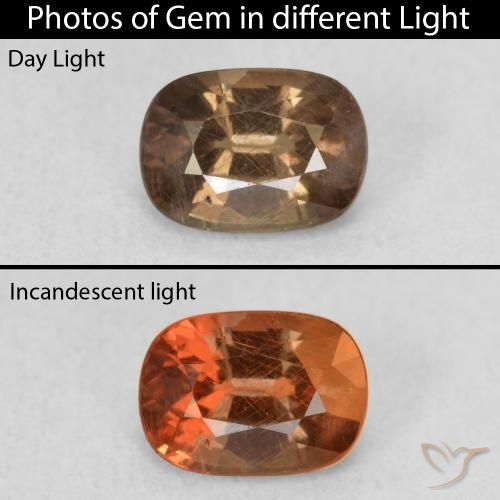 1.04ct 天然 ヒッコリーブラウン カラーチェンジガーネット
