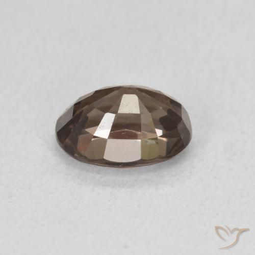 1.28カラットの天然ミディアムライトブラウンカラーチェンジガーネット（7.1×5.2 mm・オーバルカット）