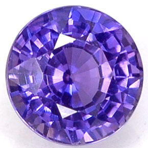 0.58カラットの天然マルチカラーカラーチェンジサファイア、ラウンドカット、VS