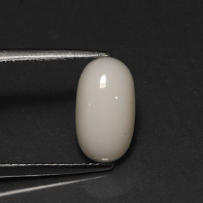 2.78カラットの天然ホワイトサンゴ（11.3×6.4 mm・オーバルカット）
