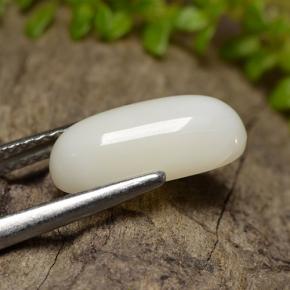 2.50カラットの天然マルチカラーホワイトサンゴ（12.1×5.6 mm・オーバルカット）