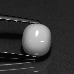 2.26カラットの天然ホワイトサンゴ（8.1×7.2 mm・オーバルカット）