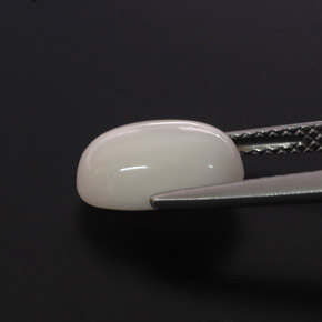 2.68カラットの天然ホワイトサンゴ（10.6×7.1 mm・オーバルカット）