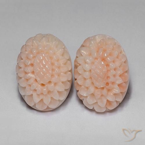 Shop natural 14.65ct ミディアムピンク サンゴ gems, フラワーカット, from 台湾 at GemSelect. In stock, global shipping!