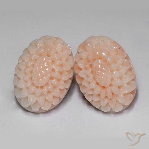 Shop natural 14.65ct ミディアムピンク サンゴ gems, フラワーカット, from 台湾 at GemSelect. In stock, global shipping!