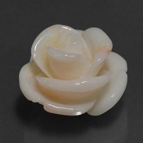 17.14カラットの天然ピンクサンゴ（17.9×17.6 mm・ファンシーシェイプ）