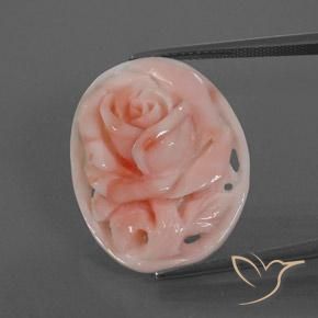 15.39ct 天然 フラミンゴピンク サンゴ, ファンシー, オペーク