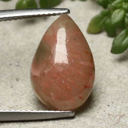 6.28ct 天然 マルチカラー サンゴ, 洋梨の形, 半透明