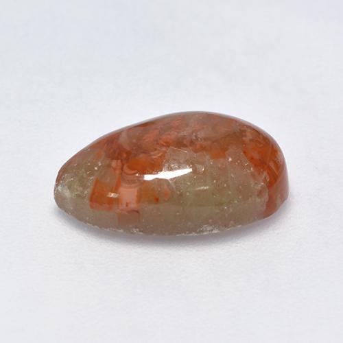 3.39カラットの天然マルチカラーサンゴ（13×8.2 mm・洋梨の形）