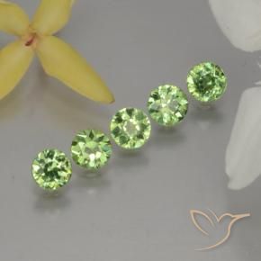 Shop natural 1.44ct ウォームグリーン デマントイドガーネット gems, ラウンド, from ナミビア at GemSelect. In stock, global shipping!