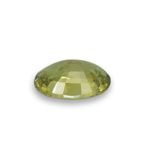 0.53カラットの天然薄いフォレストグリーンデマントイドガーネット（5.8×4.1 mm・オーバルカット）