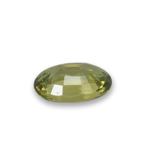0.54カラットの天然ゴールデングリーンデマントイドガーネット（6×4.1 mm・オーバルカット）