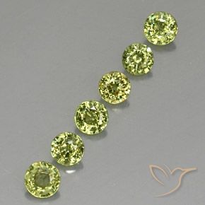 Shop natural 1.45ct Olive Green  デマントイドガーネット gems, ラウンド, from ナミビア at GemSelect. In stock, global shipping!