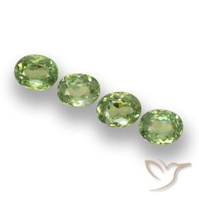 Shop natural 1.23ct ウォームグリーン デマントイドガーネット gems, 楕円形, from ナミビア at GemSelect. In stock, global shipping!