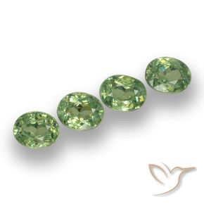 Shop natural 1.30ct 薄いセージグリーン デマントイドガーネット gems, 楕円形, from ナミビア at GemSelect. In stock, global shipping!