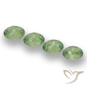 Shop natural 1.30ct 薄いセージグリーン デマントイドガーネット gems, 楕円形, from ナミビア at GemSelect. In stock, global shipping!