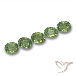 Shop natural 1.57ct ミディアムグリーン デマントイドガーネット gems, 楕円形, from ナミビア at GemSelect. In stock, global shipping!