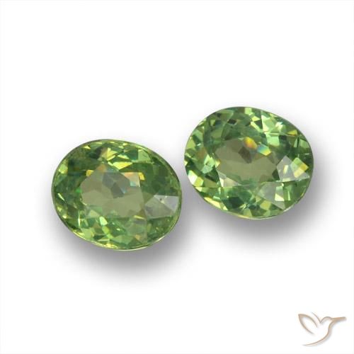 Shop natural 0.88ct ミディアムグリーン デマントイドガーネット gems, 楕円形, from ナミビア at GemSelect. In stock, global shipping!