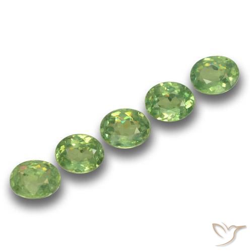 Shop natural 1.43ct ミディアムグリーン デマントイドガーネット gems, 楕円形, from ナミビア at GemSelect. In stock, global shipping!