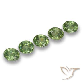 Shop natural 1.27ct ミディアムグリーン デマントイドガーネット gems, 楕円形, from ナミビア at GemSelect. In stock, global shipping!