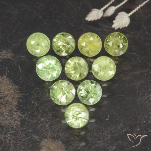 Shop natural 1.75ct ウォームグリーン デマントイドガーネット gems, ラウンド, from ナミビア at GemSelect. In stock, global shipping!