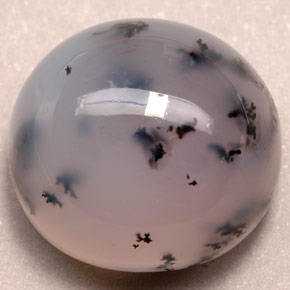 33.46カラットの天然マルチカラーデンドリティックアゲート（19.5×18.4 mm・透明）
