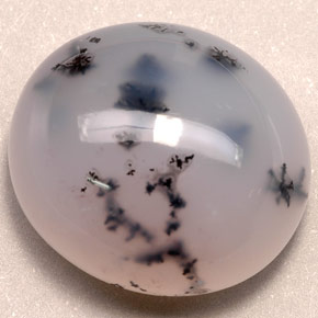 58.60カラットの天然マルチカラーデンドリティックアゲート（26.4×23.7 mm・透明）