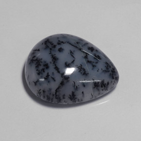 13.59カラットの天然マルチカラーデンドリティックアゲート（20×16.9 mm・洋梨の形）